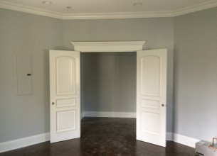 Finish carpentry door trim
